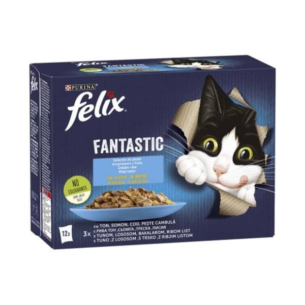 FELIX Fantastic hrana za mačke riba 12x85g 0