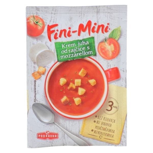 FINI-MINI krem juha od rajčice s mozzarellom 23g 0