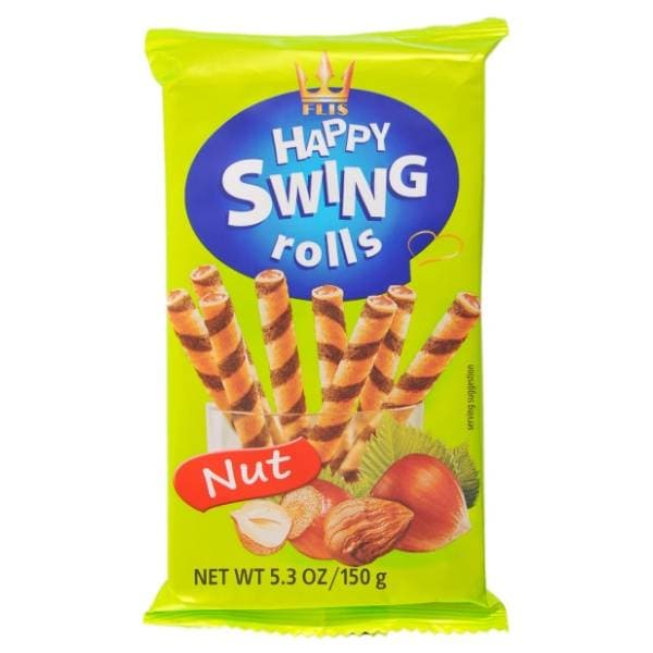 FLIS Happy Swing vafel rolice lješnjak 150g 0
