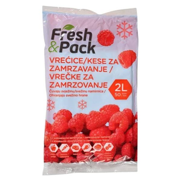 FRESH&PACK vrećice za zamrzavanje 2l 50kom 0