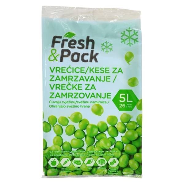 FRESH&PACK vrećice za zamrzavanje 5l 26kom 0