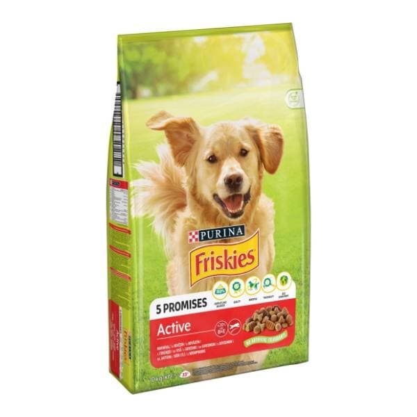 FRISKIES 5 Promises active hrana za pse govedina 10kg 0