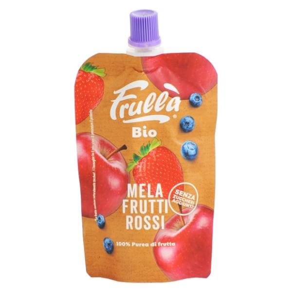FRULLA Bio voćni pire jabuka, borovnica i jagoda 100g 0