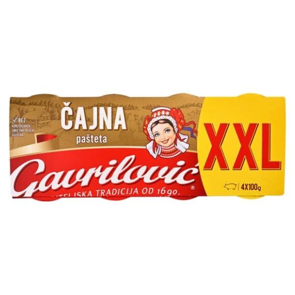 GAVRILOVIĆ čajna pašteta 4x100g 0