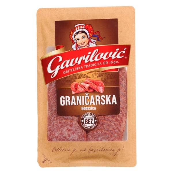 GAVRILOVIĆ Graničarska kobasica narezak 80g 0