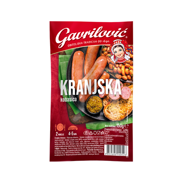 GAVRILOVIĆ Kranjska kobasica 150g 0