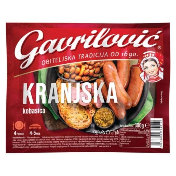 GAVRILOVIĆ Kranjska kobasica 300g 0