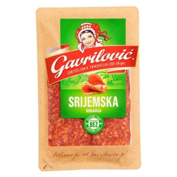 GAVRILOVIĆ Srijemska kobasica narezak 80g 0