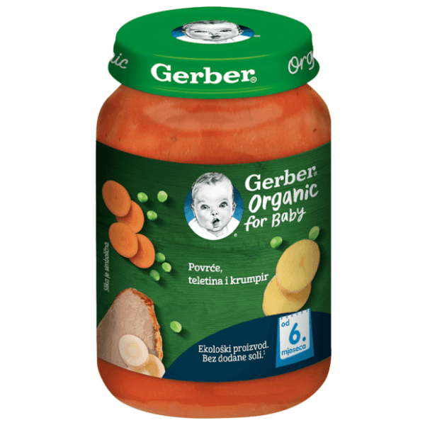 GERBER kašica povrće teletina i krumpir 190g 0