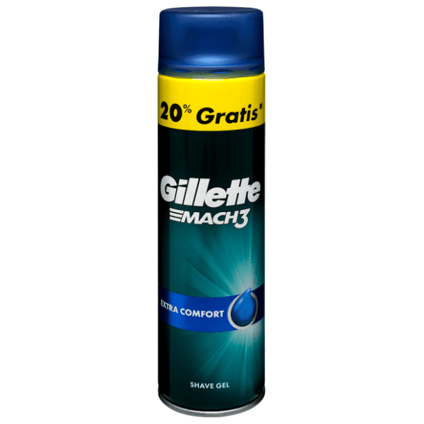 GILLETTE Mach3 extra comfort gel za brijanje 240ml 0