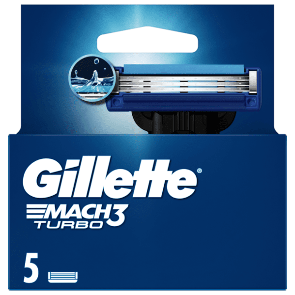 GILLETTE Mach3 turbo patrone 5kom 0
