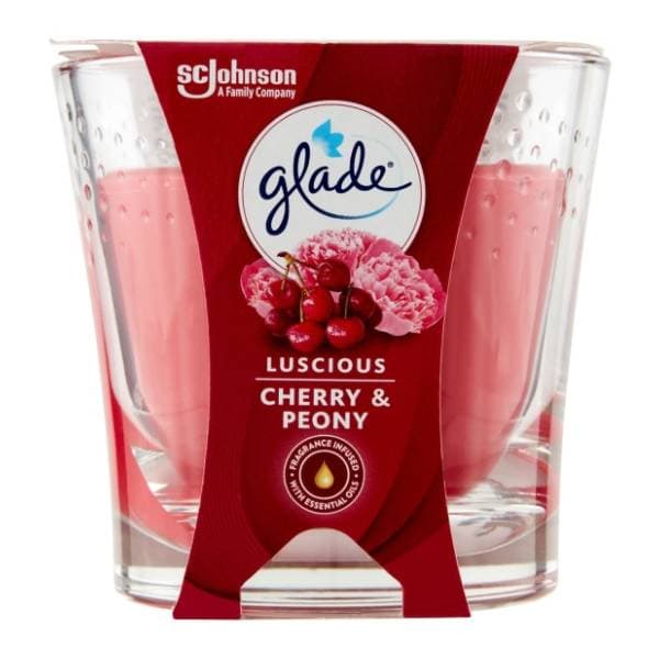GLADE mirisna svijeća božur trešnja 129g 0