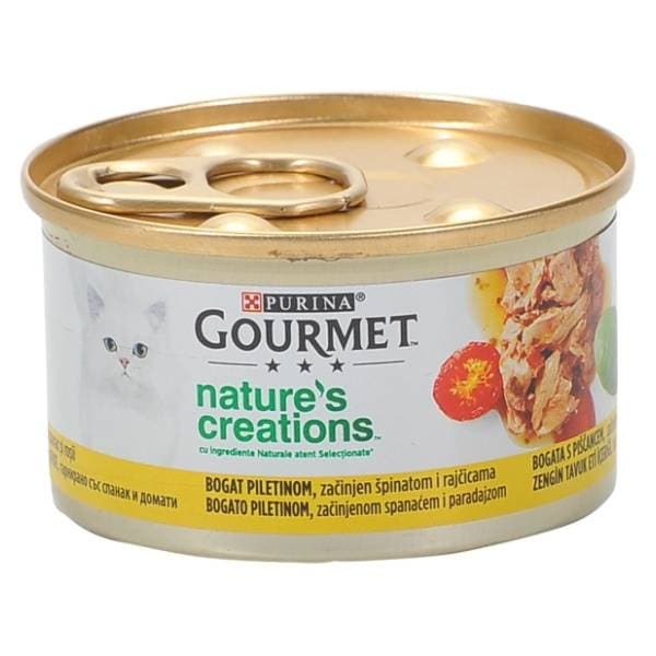 GOURMET Nature's creations hrana za mačke piletina 85g 0