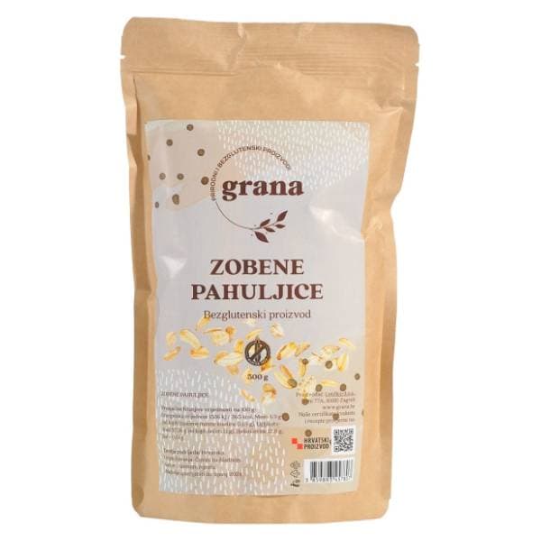 GRANA zobene pahuljice bez glutena 500g 0