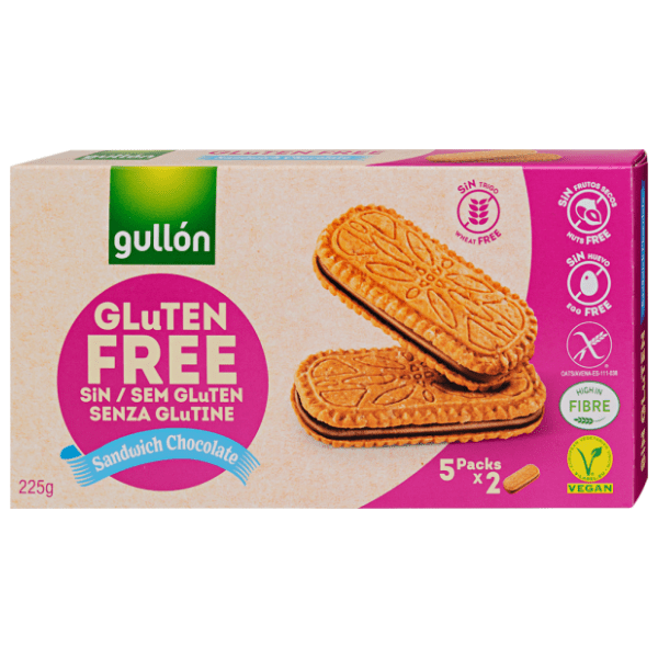 GULLON keks choco sandwich bez glutena 225g 0