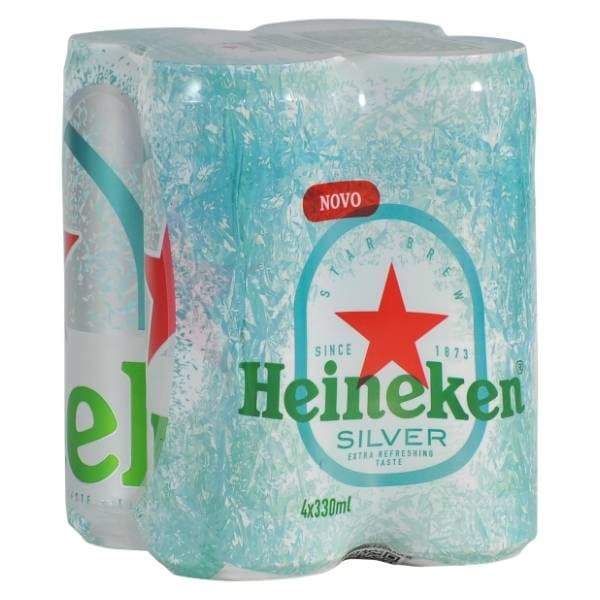 HEINEKEN Silver pivo limenka 4x0,33l 0