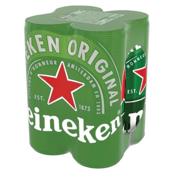 HEINEKEN Svijetlo pivo limenka 4x0,33l 0