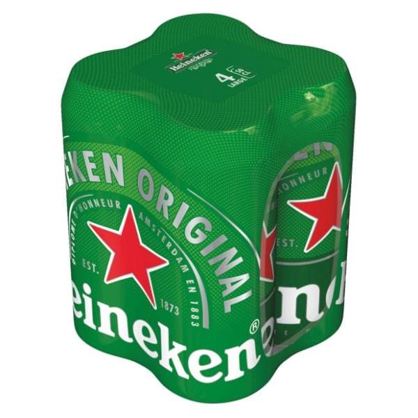 HEINEKEN Svijetlo pivo limenka 4x0,5l 0