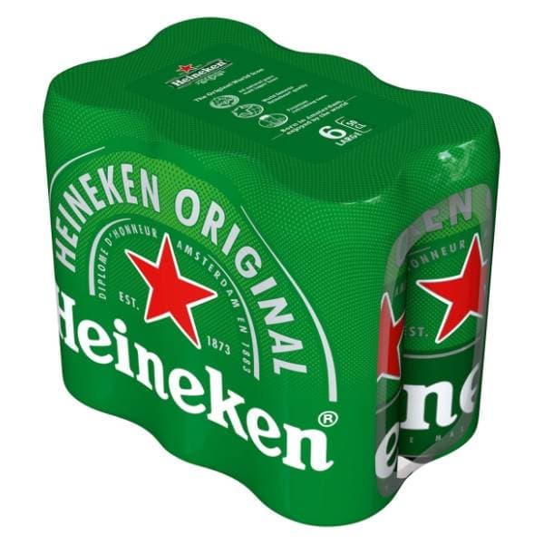 HEINEKEN Svijetlo pivo limenka 6x0,5l 0