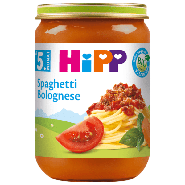 HIPP kašica spaghetti bolognese 190g 0