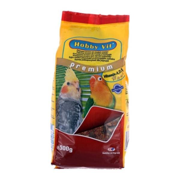 HOBBY VIT Premium hrana za srednje papige 500g 0