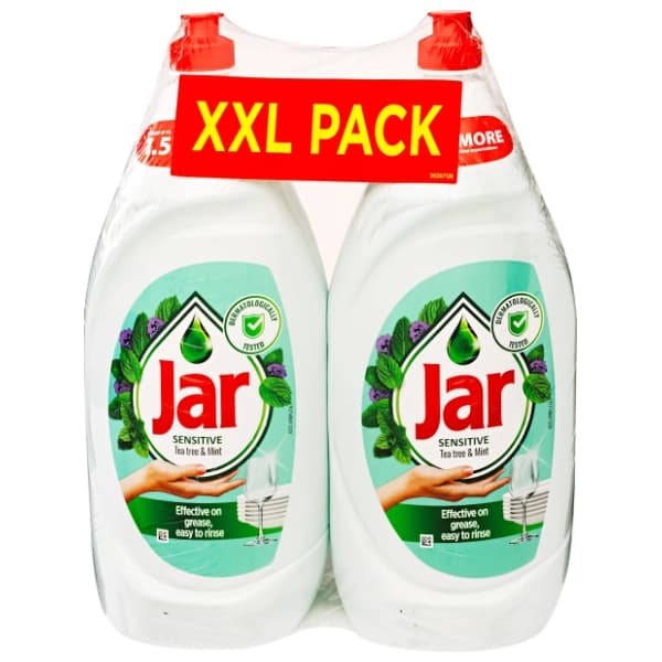 JAR deterdžent za suđe tea tree & mint 2x1,35l 0