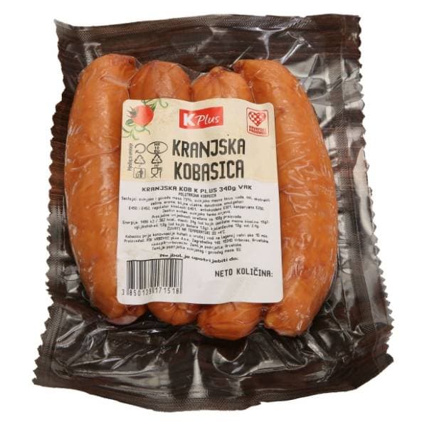 K PLUS Kranjska kobasica 340g 0