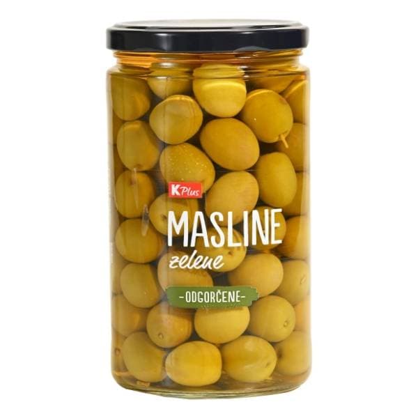 K PLUS masline zelene odgorčene 400g 0