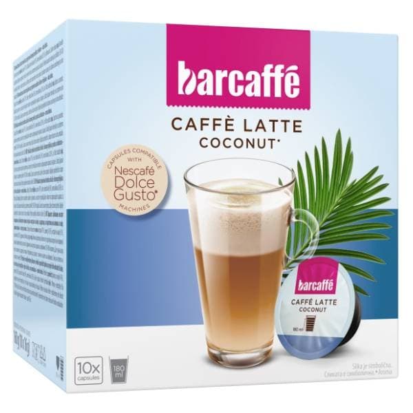 Kapsule BARCAFFE Latte kokos 160g 0