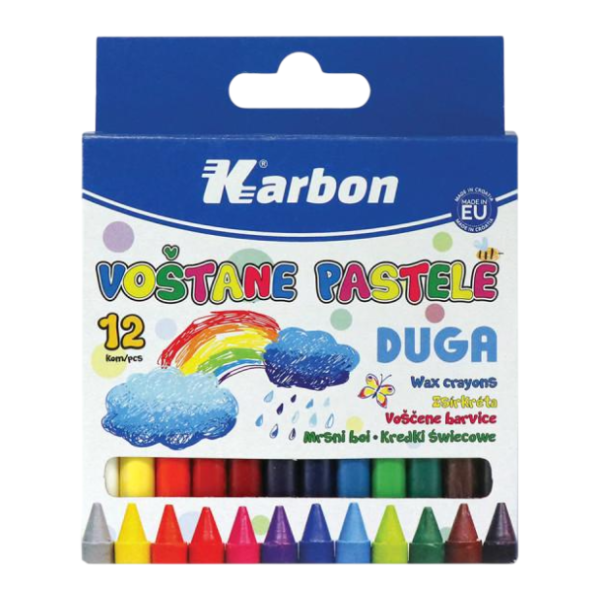 KARBON voštane pastele 12kom 0
