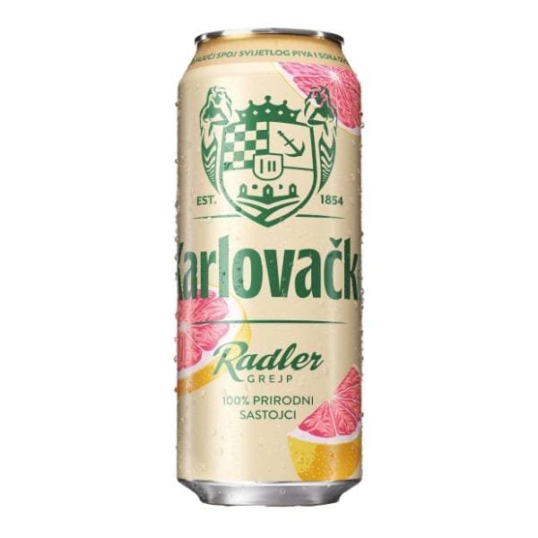 KARLOVAČKO Radler grejp pivo limenka 0,5l 0