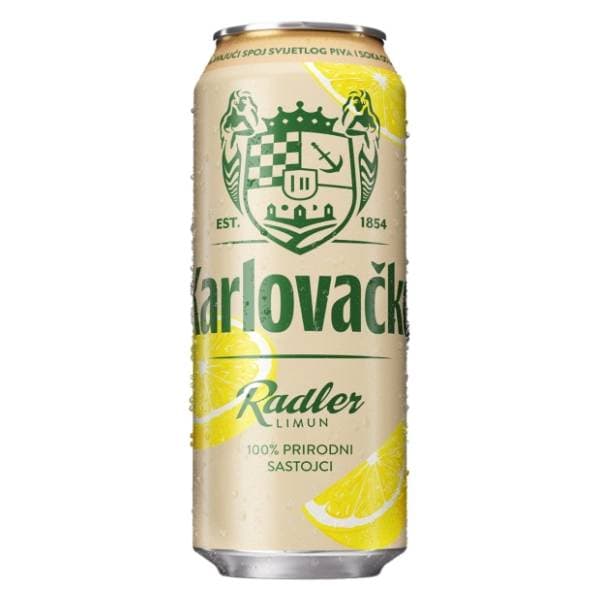 KARLOVAČKO Radler limun pivo limenka 0,5l 0