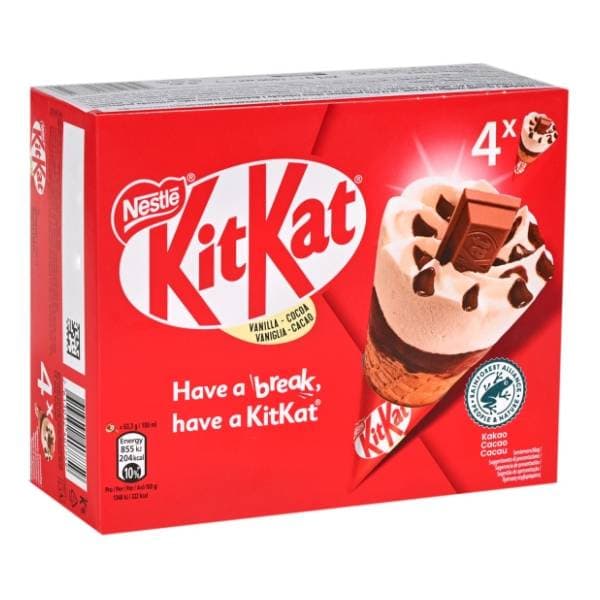 KIT KAT sladoled kornet multipack 4x100ml 0