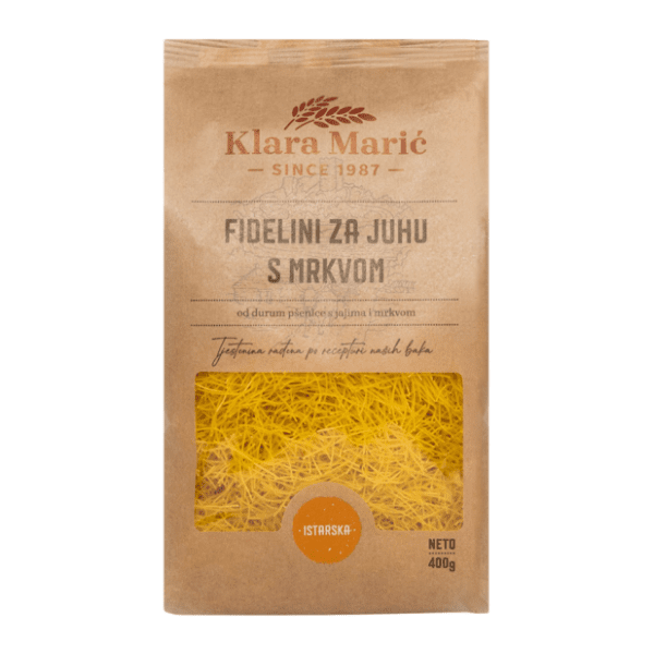 KLARA MARIĆ Fidelini za juhu s mrkvom 400g 0