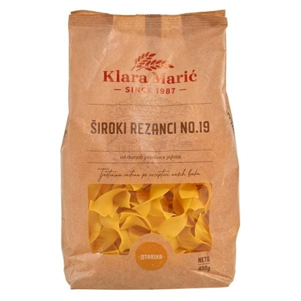 KLARA MARIĆ tjestenina široki rezanci s jajima 400g 0
