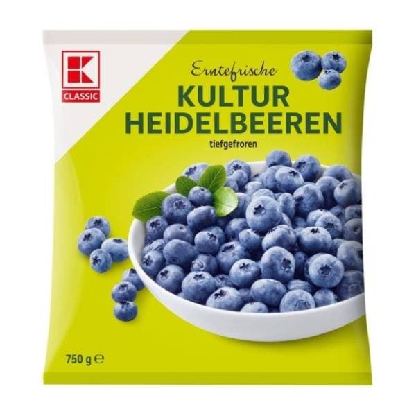 KLC smrznute borovnice 750g 0