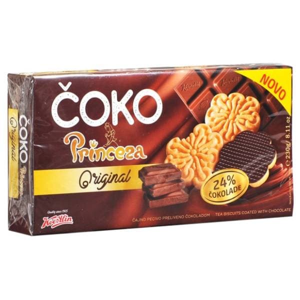 KOESTLIN Princeza čajno pecivo original čoko 230g 0