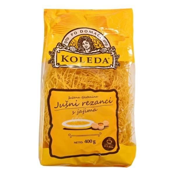 KOLEDA jušni rezanci s jajima 400g 0