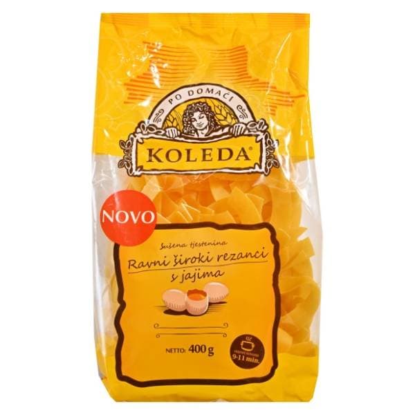 KOLEDA ravni široki rezanci s jajima 400g 0