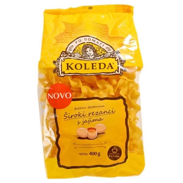 KOLEDA široki rezanci s jajima 400g 0