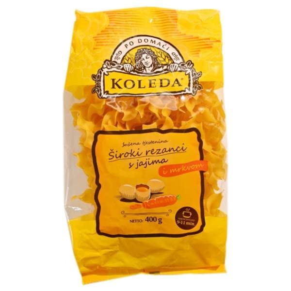 KOLEDA široki rezanci s jajima i mrkvom 400g 0