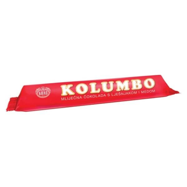 KOLUMBO mliječna čokolada s lješnjakom i medom 100g 0