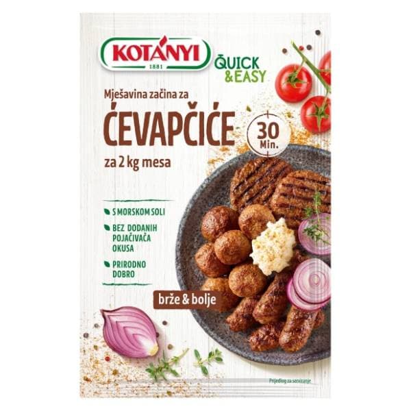 KOTANYI Quick & Easy mješavina začina za ćevapčiće 25g 0