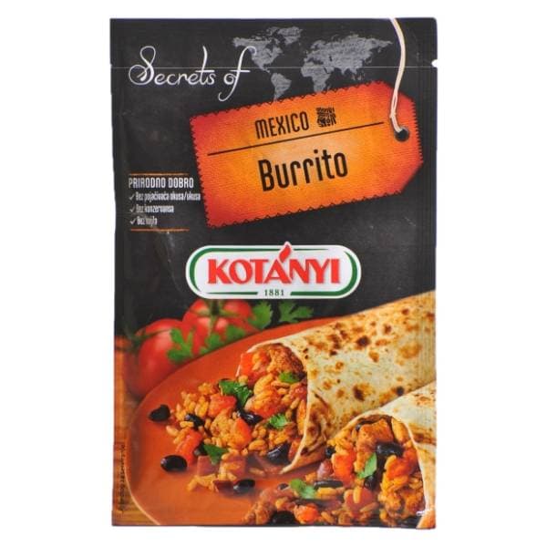 KOTANYI Secret of Mexico Burrito dodatak jelima 40g 0