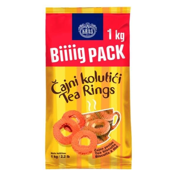 KRAŠ čajni kolutići kakao 1000g 0