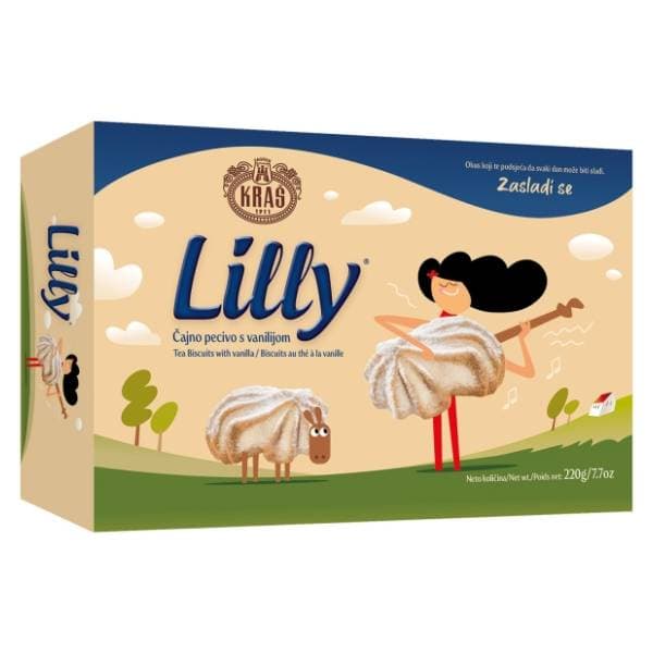 LILLY čajno pecivo s vanilijom 220g 0