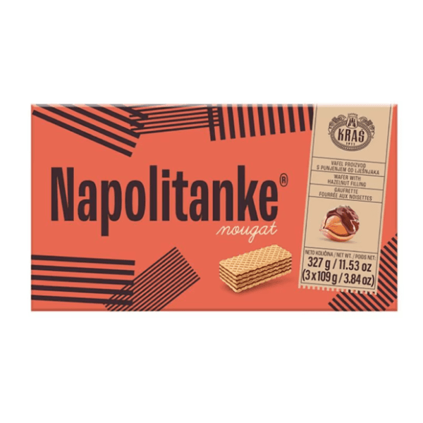 KRAŠ napolitanke nougat 327g 0