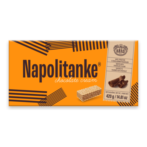 KRAŠ napolitanke s čokoladnim punjenjem 420g 0