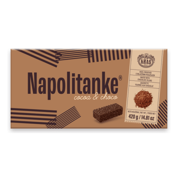 KRAŠ napolitanke s kakaom i čokoladom 420g 0