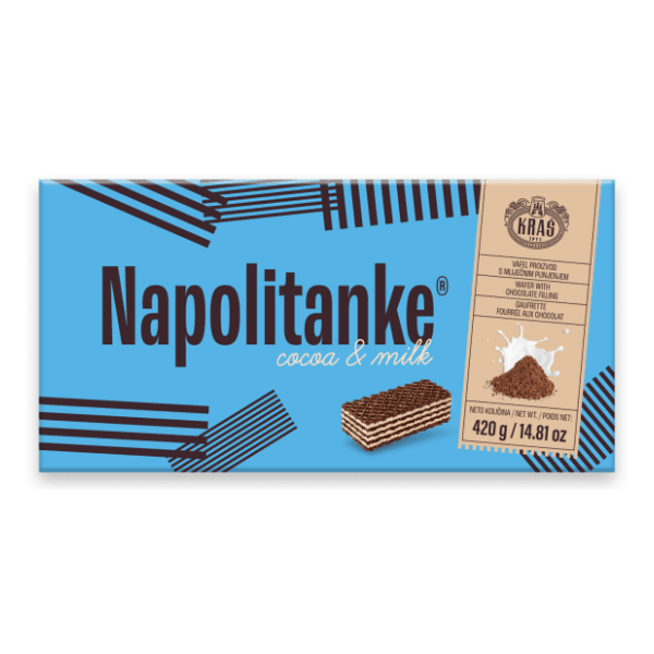 KRAŠ napolitanke s kakaom i mlijekom 420g 0